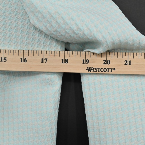 Monica Ricci Womens Textured Blazer Size 4 Light Green Peplum Hem Italy Chic‎ - Picture 3 of 15